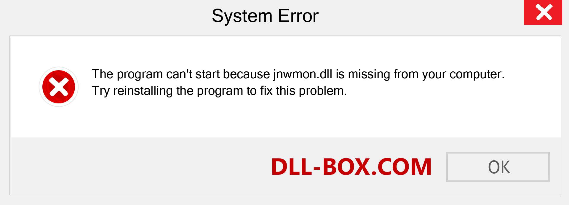  jnwmon.dll file is missing?. Download for Windows 7, 8, 10 - Fix  jnwmon dll Missing Error on Windows, photos, images